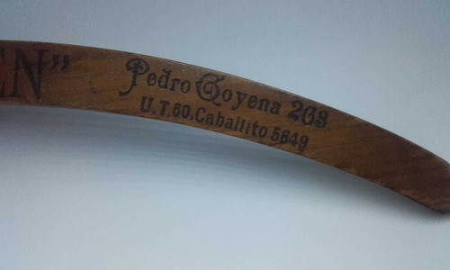 Percha Antigua De Madera Semicircular Tintoreria El Hulien 1