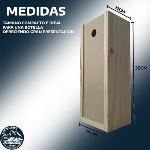 Pack 6 Cajas De Vino Simple Modelo Rustico 1