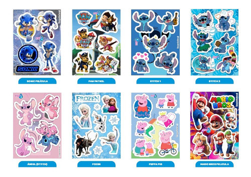 Plancha Stickers Resistentes Al Agua 11x15cm 1