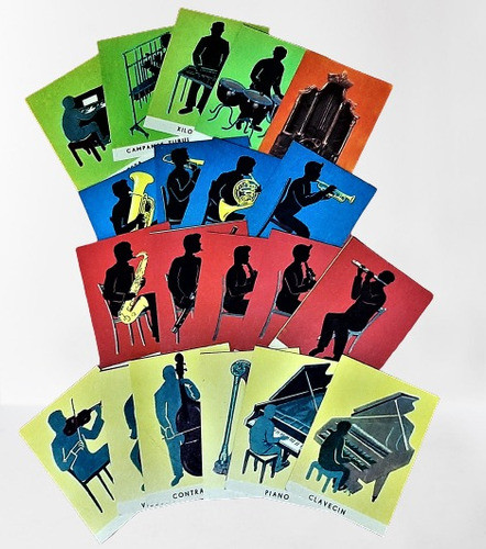 Kit Didáctico Tarjetas Instrumentos Musicales Vintage Excel. 0