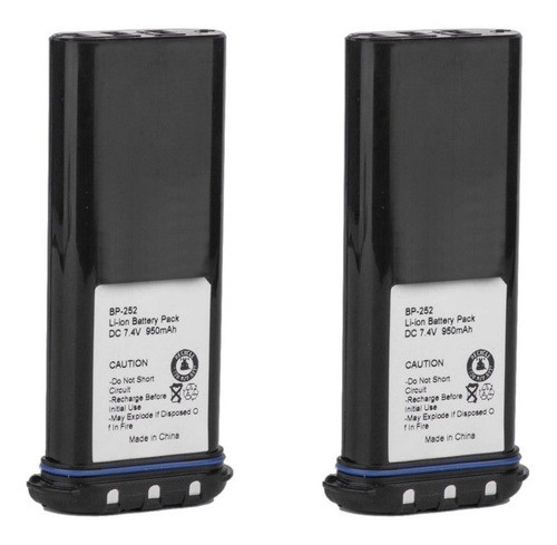 2 X 7.4v Li-ion Bp-224 Para Marinos Icom Radio Bp-252 Ic-m2a 0