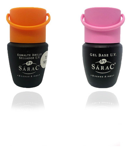 Kit Base Y Top Coat Esmalte Semipermanenteby Sarac X 17 Ml 0