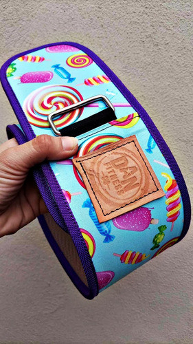 Cinturon Lumbar Rosa Candy Powerlifting Fuerza  Gym Pesas 1