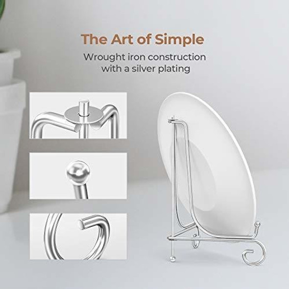 Soporte De Metal Plegable Para Cartel/foto/plato 10cm X2u 1