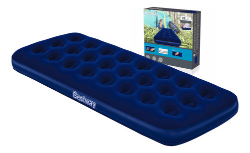 Colchón Inflable Bestway 1 Plaza 185x76x22cm Afelpado El Rey 0