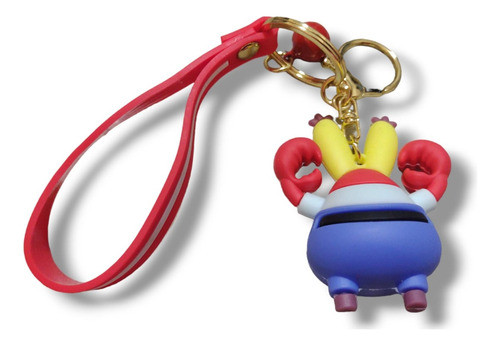 Cangrejo Llavero Goma Cinta Pasapresilla/cencerro/gancho 1