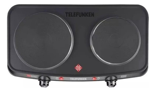 Anafe Electrico Doble Hornalla Telefunken 2400w 0
