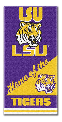 Ncaa Lsu Tigers Home Beach Towel, 28 X 58 Pulgadas 0