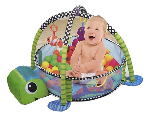 Tapete Atividades 4 Em 1 Piscina Bolinha Tartaruga 1
