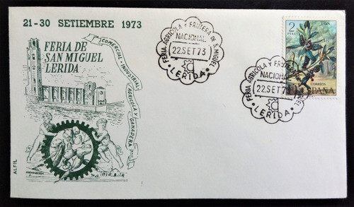 España, Sobre Feria De San Miguel De Lérida 1973 L15358 0