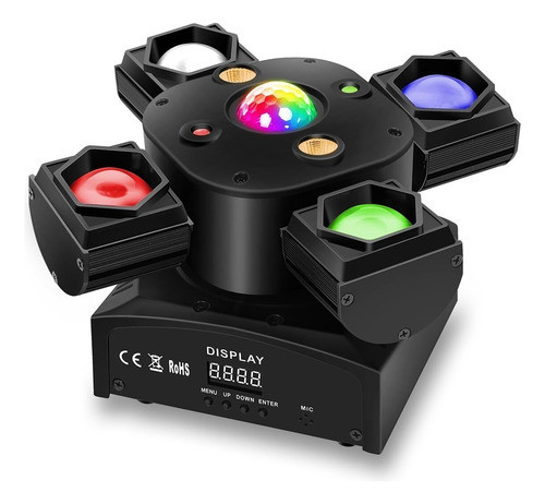 Luzes De Cabeça Móvel Para Dj, 100w 4 Em 1 Luz De Cabeça 0