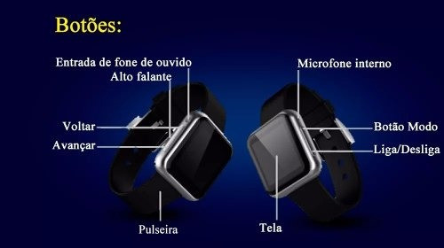 Relogio Grande De Pulso Masculino Aparelhos Detetive Be6 1