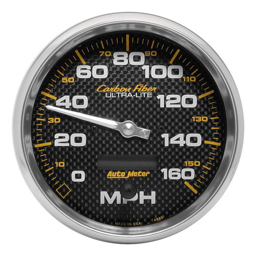 Auto Meter 4889 Fibra De Carbono In-dash Speedmetro Elctrico 0