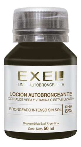 Loción Autobronceante 8% Sin Color Bronceado Exel 50m X4 0