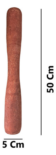 Mão De Pilão De Madeira Grande Para Socar Sementes 1