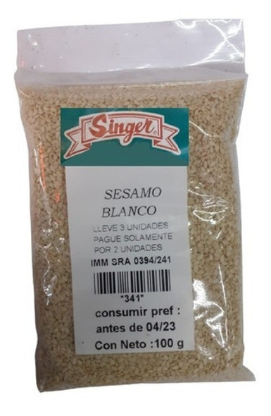 Sesamo Blanco 100g. Lleve 3 Pague 2. 0