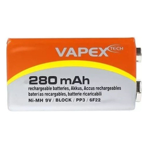 Bateria 9v Recargable Vapex 280mah V006 0
