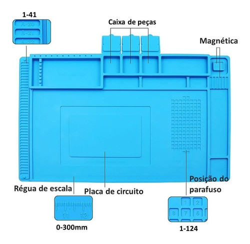 Estação De Trabalho Manta Antiestática Magnética Reforçado 1