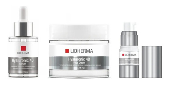 Kit Hyaluronic 4d Crema + Serum + Contorno De Ojos Lidherma 0