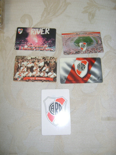 Tarjetas Telefonica Argentina  5 Tarjetas Club River Plate 0