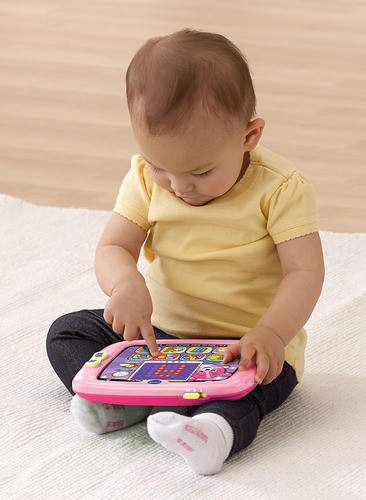 Tablet Táctil Rosa Para Bebés Con Luces Que Se Encienden 1