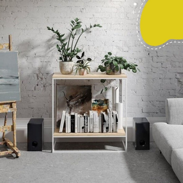 Mesa De Arrime Auxiliar Recibidora Hierro Madera Paraiso 1