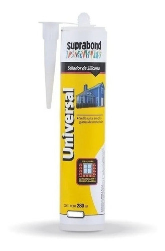 Sellador Silicona Universal Blanco/negro 280ml Suprabond X4u 1