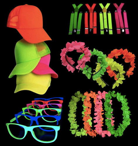 Combo Cotillon Fiesta Fluo Mega Vip 8 Personas Way 1