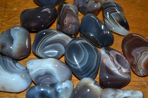 Lote 18 Ágata Gris Nº3 200 Grs Il Giardino Joyas Minerales 1