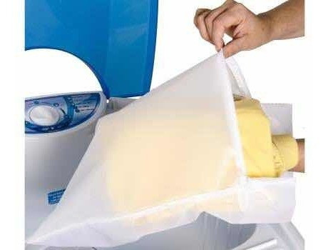 Saquinho Para Lavar Roupas Delicadas 45x45cm C/ Zíper 1