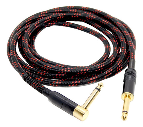 Cable Guitarra Electrica Bajo Plug De Lujo Textil 15 Mts 1 Cable Guitarra Electrica Bajo Plug De Lujo Textil 15 Mts 1