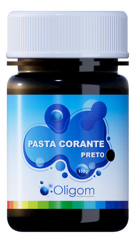 Pigmento Pasta Corante Resina Epóxi Cor Preto Pote 150g 0