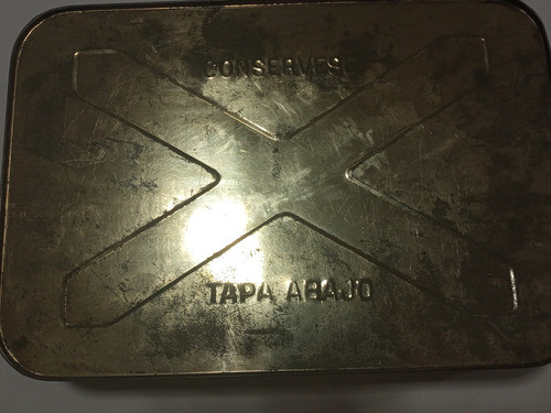 Antigua Lata De Dulce De Batata  Marca Tulipan Año 1950 1