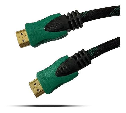 Cable Hdmi A Hdmi Full Hd 1080 3d Vídeo 4k Filtro Mallado 3m 0