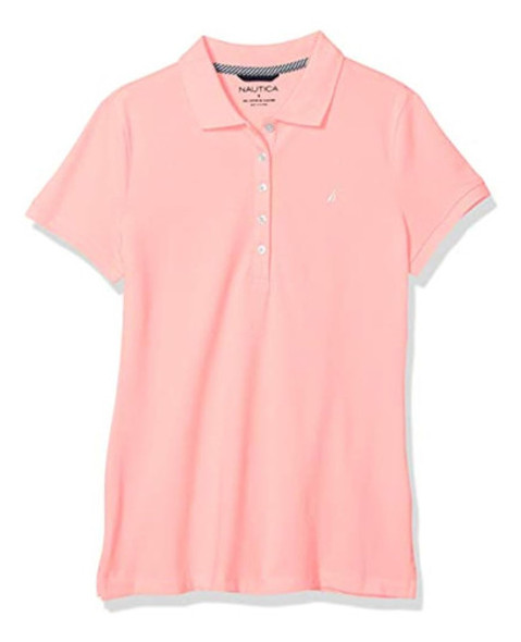 Nautica Polo De 5 Botones De Manga Corta Transpirable 100% A 0