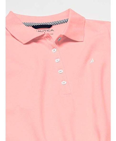 Nautica Polo De 5 Botones De Manga Corta Transpirable 100% A 1