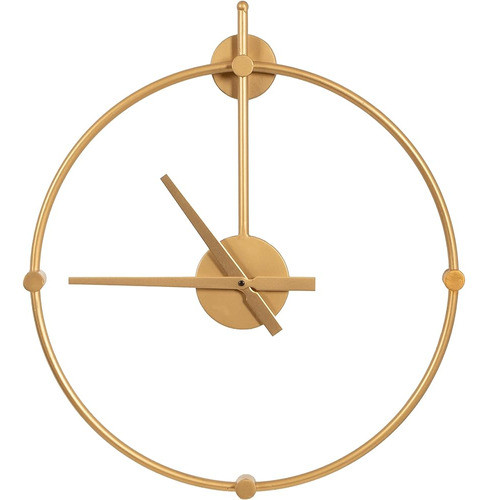 Kate Y Laurel Lidor Reloj De Pared Moderno, 22 X 25, Oro, De 1
