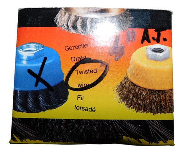 Cepillo De Copa De 4 PuLG. De Diametro Alambre Ac. Trenzado* 0