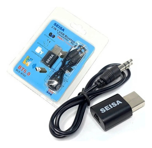 Transmisor Y Receptor Bluetooth Audio 2 En 1 Mini Plug 0