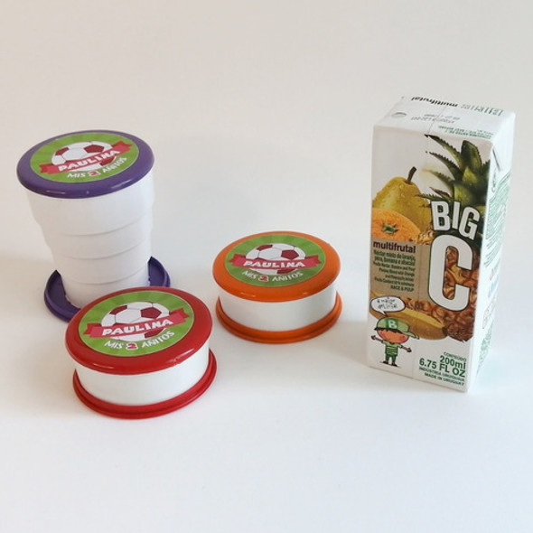 40 Vasos Plegables Personalizados Sorpresitas Souvenir 1