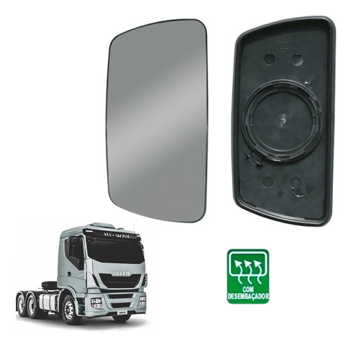 Base Com Vidro Espelho Iveco Hi-way / Tector 9.190 / 11.190 1