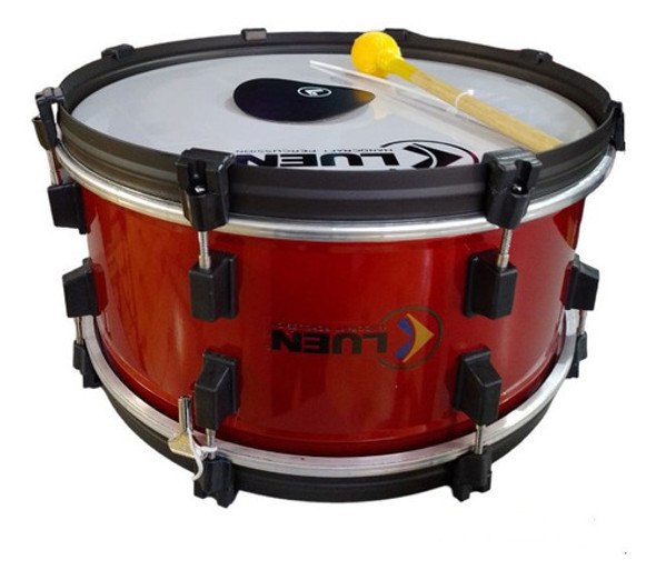 Zabumba 20x18  Dupla Afin Pele Leitosa+pad - Vermelho - Luen 0 Zabumba 20x18  Dupla Afin Pele Leitosa+pad - Vermelho - Luen 0