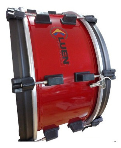 Zabumba 20x18  Dupla Afin Pele Leitosa+pad - Vermelho - Luen 1 Zabumba 20x18  Dupla Afin Pele Leitosa+pad - Vermelho - Luen 1