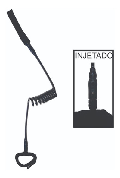 Leash Strep Cordinha Bodyboard Punho Preto 8mm Com Rotor 0 Leash Strep Cordinha Bodyboard Punho Preto 8mm Com Rotor 0