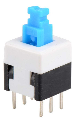 20 Pulsadores Con Retención Push Switch 2 Inversores 8x8mm 0