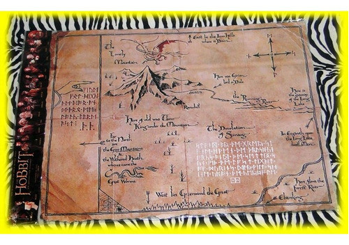 Mapa De Thorin Hobbit Sr Los Anillos Lord Of The Ring Prop 1