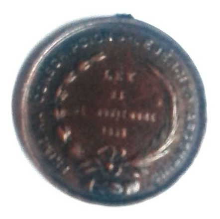 Medalla 1896 Cobre Primer Conscripcion Ejercito Argentino 3. 1