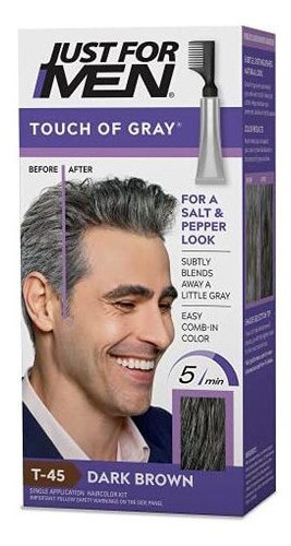 Kit De Coloração Para Cabelos Grisalhos Touch Of Grey Just F 0