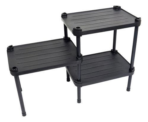 Estante Modular Plástico Multiuso 3 Prateleira 2 Torre 39 Kg 0