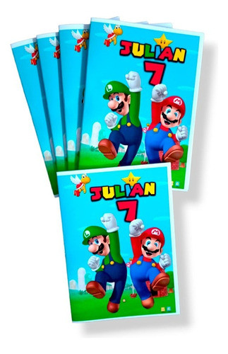 Libros Para Colorear Personalizados Sorpresita Mario Bros 0